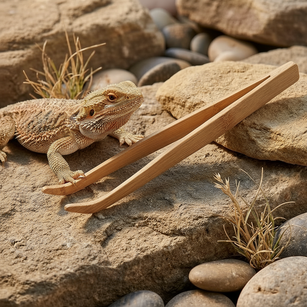 Bamboe Voederpincet voor Reptielen – 28cm
